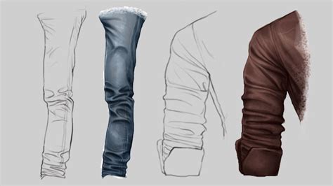 realistic clothing wrinkles drawing